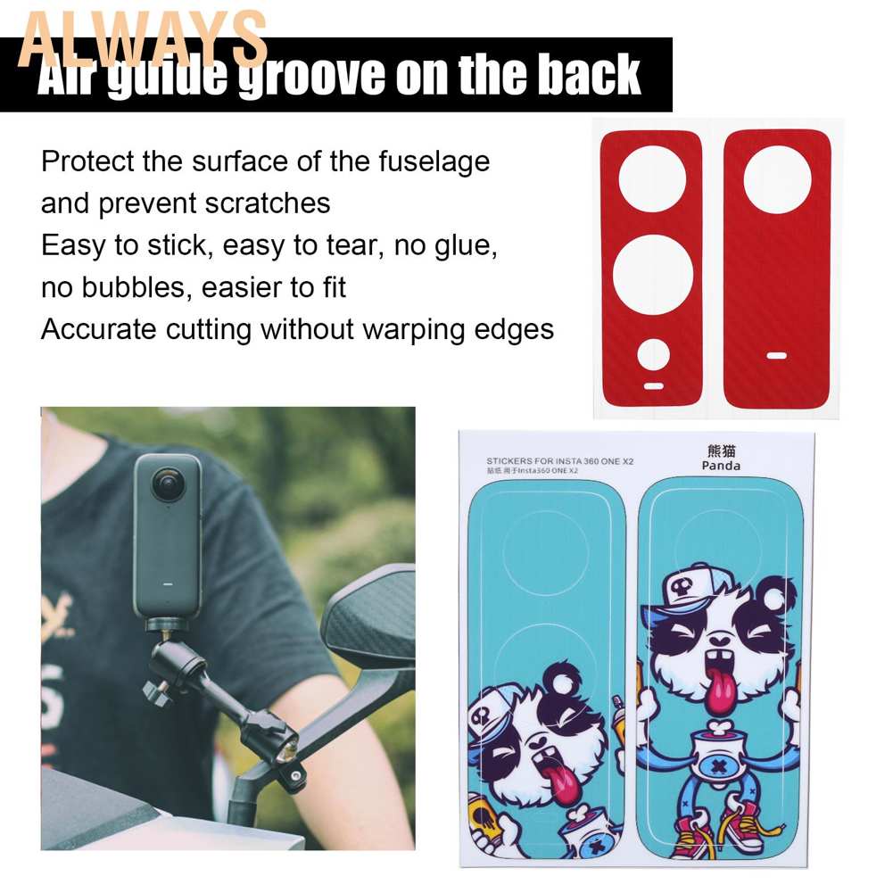 Miếng dán bảo vệ camera hành động bằng PVC chống thấm nước cho Insta360 One X2 | BigBuy360 - bigbuy360.vn