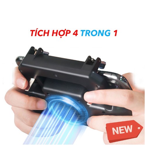 TAY CẦM CHƠI GAME PUPB KIÊM SẠC DP 4000MAH, CÓ ĐẾ TẢN NHIỆT( W10)