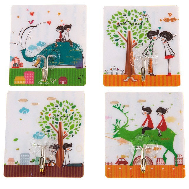 Combo 10 móc dán tường 3D Siêu Dính, Siêu chắc chắn