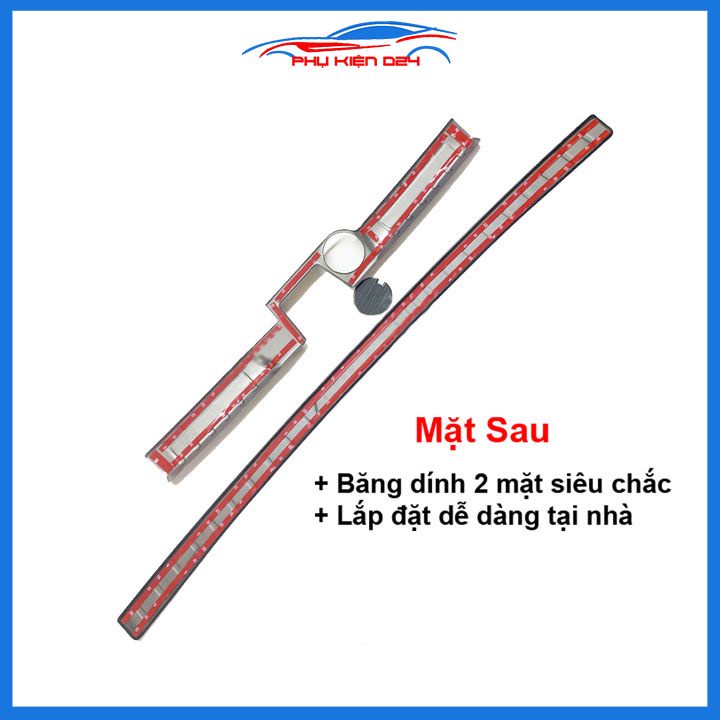 Ốp chống trầy cốp Avanza 2022-2023 thép không gỉ vân Titan chống trầy bảo vệ xe