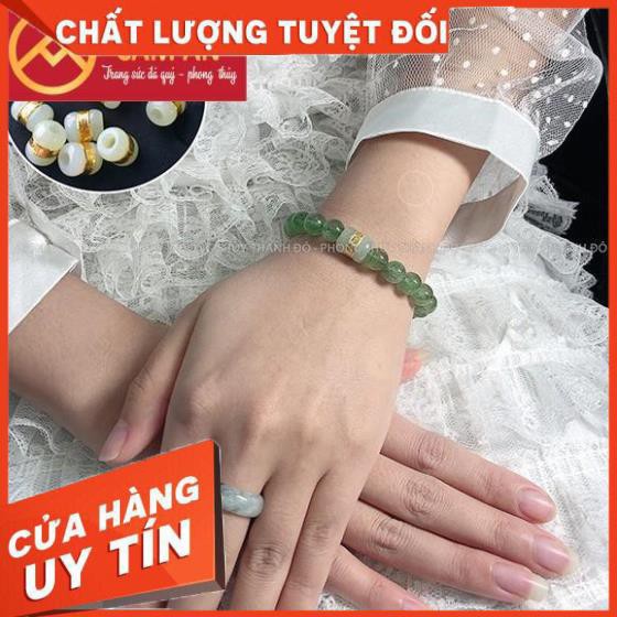 Chuỗi Vòng Tay Dâu Tây Xanh - Trang sức phong thủy CẨM AN