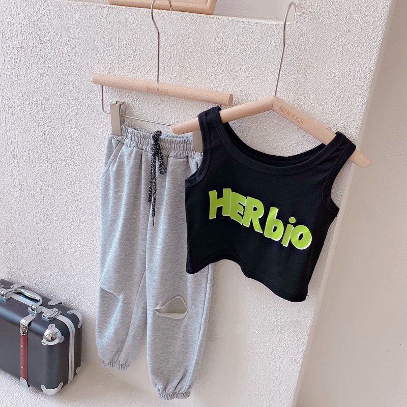 Áo lá yếm in chữ mới mùa hè Hàn Quốc cho nữ