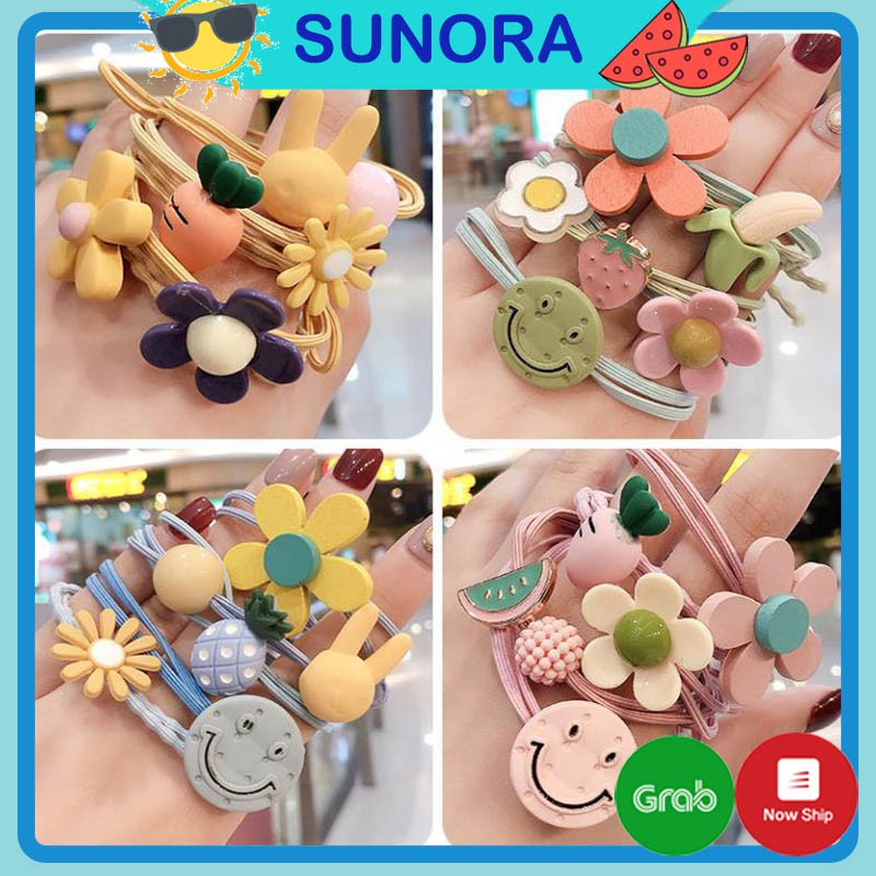 Dây Buộc Tóc Cột Tóc Nữ Đẹp SUNORA Cho Mẹ Và Bé