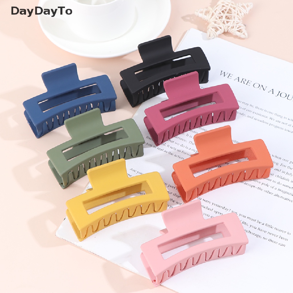 1 Kẹp Tóc Càng Cua Hình Vuông Đơn Giản Cho Nữ