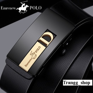  Thắt Lưng Nam Da Bò Cao Cấp Emrenew Polo 2 Lớp Full Hộp Đựng Mặt Khóa Hợp Kim 