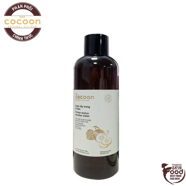 Nước Tẩy Trang Làm Sạch Dịu Nhẹ Chiết Xuất Bí Đao Cocoon Winter Melon Micellar Water