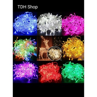 Đèn led chớp nháy đủ màu loại 5m/ Đèn nháy trang trí cây