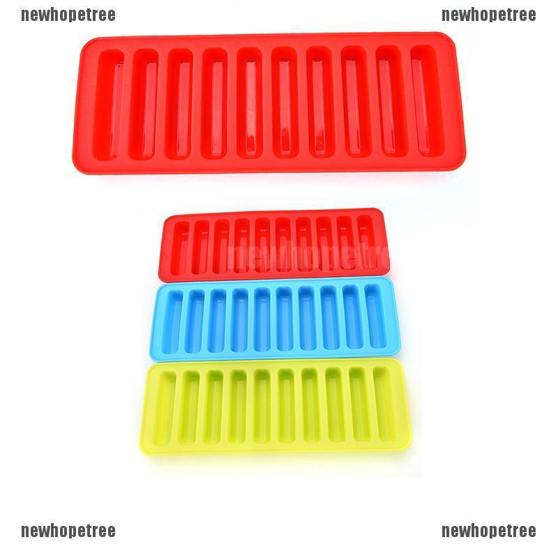 Khuôn silicon làm bánh kẹo nước đá hình thanh ống tiện dụng