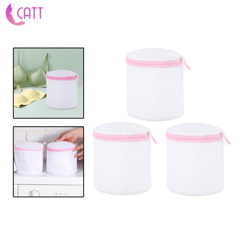 1 [Dadada1] 3 Túi Lưới Giặt Đồ Lót Bền Bỉ Có Khóa Kéo