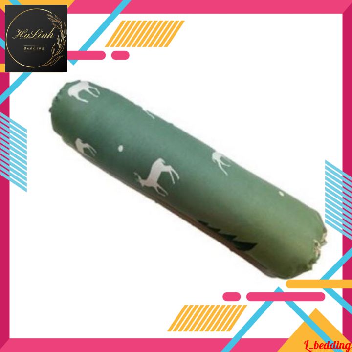Vỏ gối ôm dây kéo, áo gối ôm cotton 3D 35x110cm thoáng mát mềm mịn