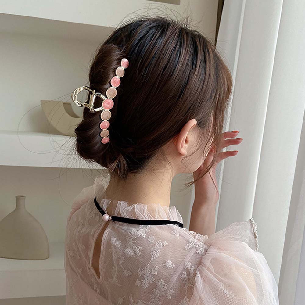 Kẹp tóc càng cua màu kẹo phong cách Hàn Quốc thời trang nữ