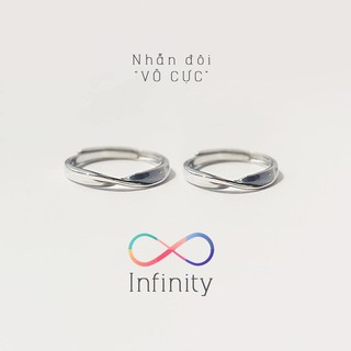 Nhẫn bạc đôi vô cực, tình mình luôn bền chặt vô cùng theo thời gian