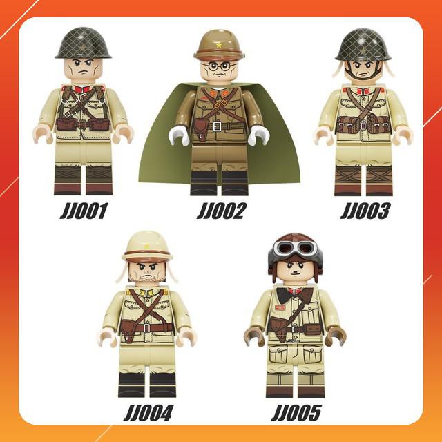 Đồ Chơi Minifigures Nhân Vật Lính Phát Xít Nhật Trong Thế Chiến 2 - Lắp Ráp Đồ Chơi WW II