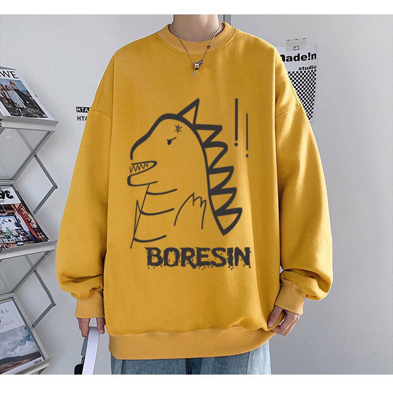 [ Mã 12FASHIONSALE1 giảm 10K đơn 50K ] áo sweater nam nữ chất nỉ form rộng cổ tròn dài tay họa tiết theo Trend APD02 | BigBuy360 - bigbuy360.vn