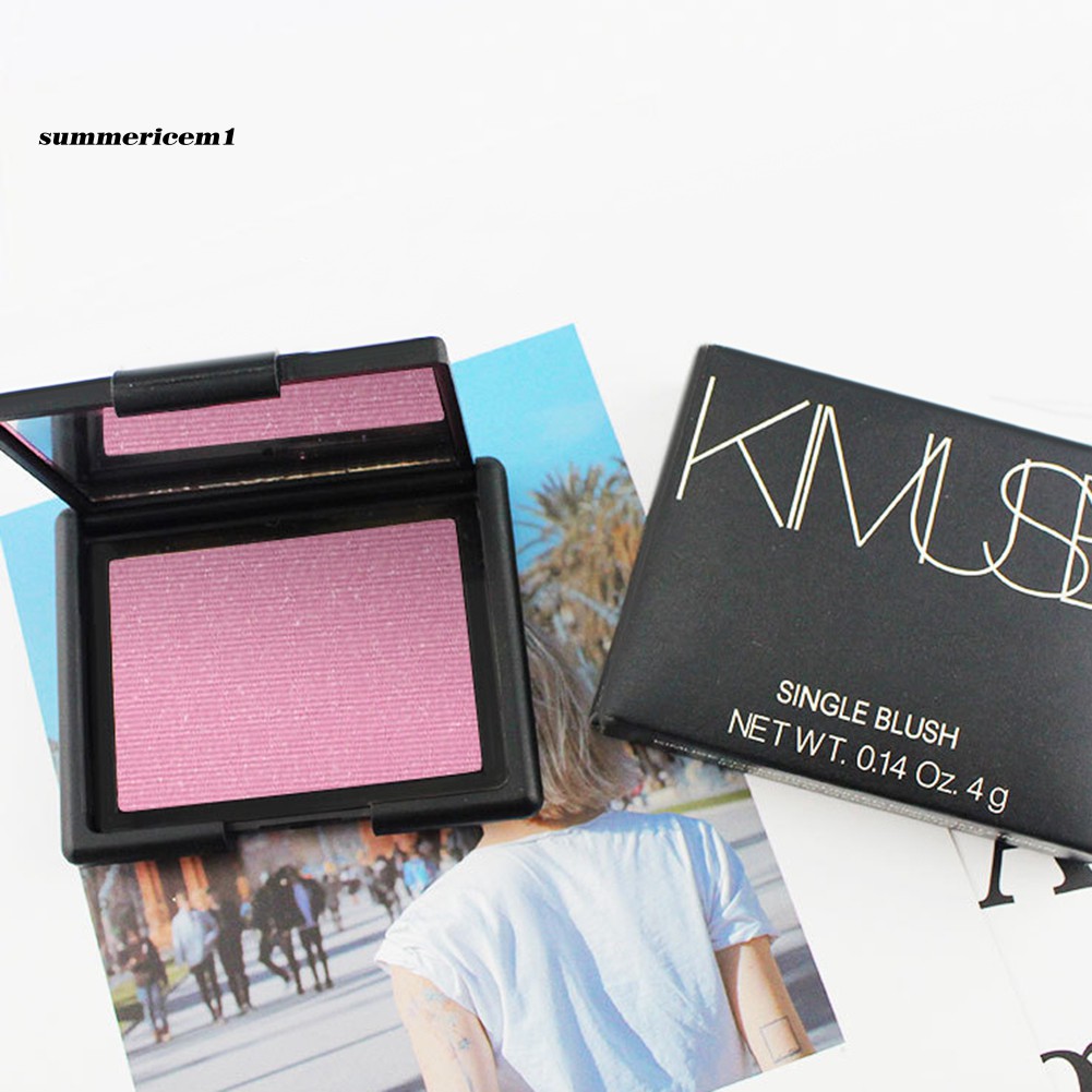 (hàng Mới Về) Phấn Má Hồng Kimuse Chống Thấm Nước Lâu Trôi Có Gương