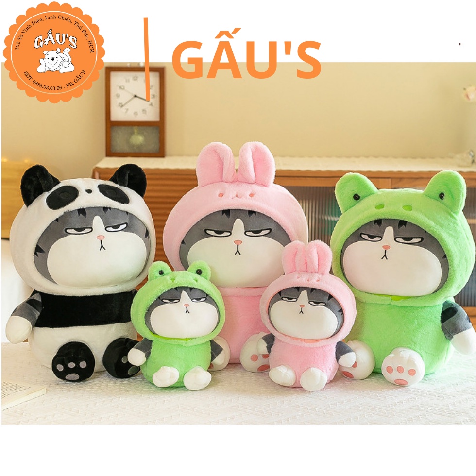 GẤU BÔNG MÈO HOÀNG THƯỢNG COSPLAY ĐỘNG VẬT - GẤU SHOP