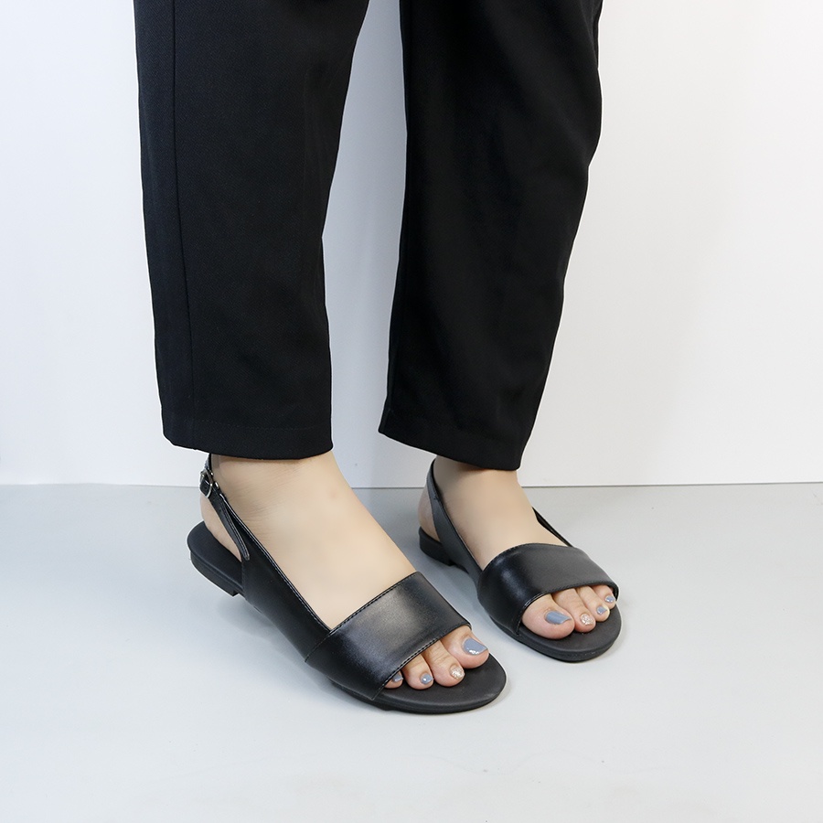 Giày sandal bệt quai ngang vintage thời trang nữ đi học, công sở, đi dạo, đi chơi thường ngày