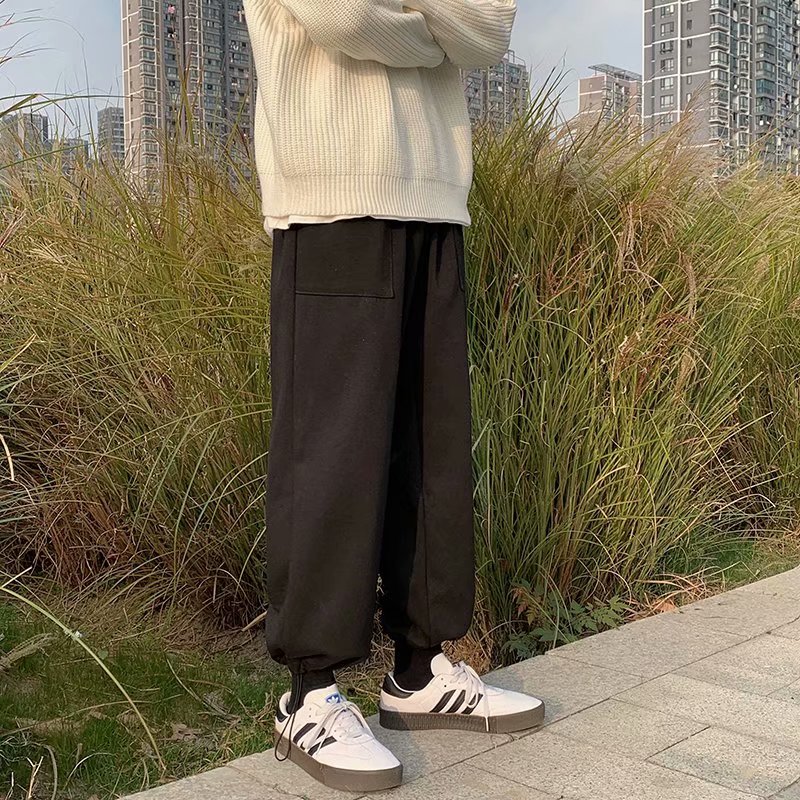 Men's Fashion Simple Design Drawstring Sports Long Pants. M-2Xl