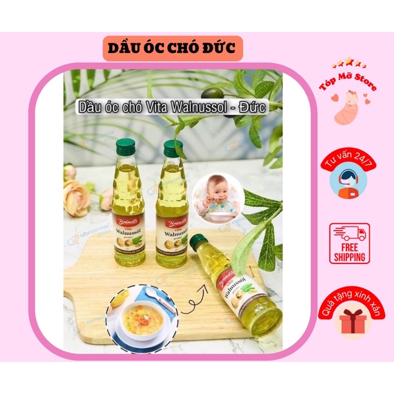 Dầu Óc Chó Kunella Feinkost Cho Bé Ăn Dặm Đức 100ml