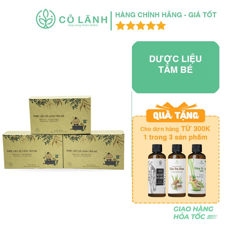 Dược liệu tắm bé Cỏ Lành 250G - Giúp làm sạch, mát da em bé