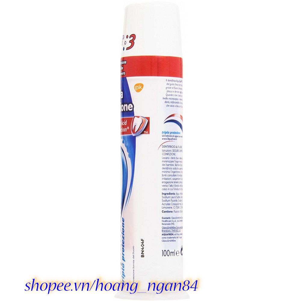 HOT Kem Đánh Răng 100ml Aquafresh Dành Người Lớn Chính Hãng. 2020 new