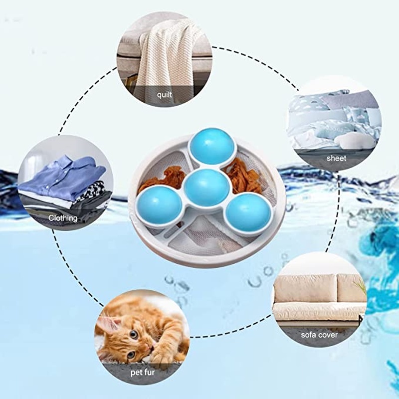 Túi Lưới Lọc Xù / Lông Thú Cưng Trên Máy Giặt / Làm Sạch Sáng Tạo Bền Bỉ