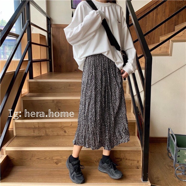 Chân váy hoa nhí kèm hình thật bảng màu ở cuối🍓 | BigBuy360 - bigbuy360.vn