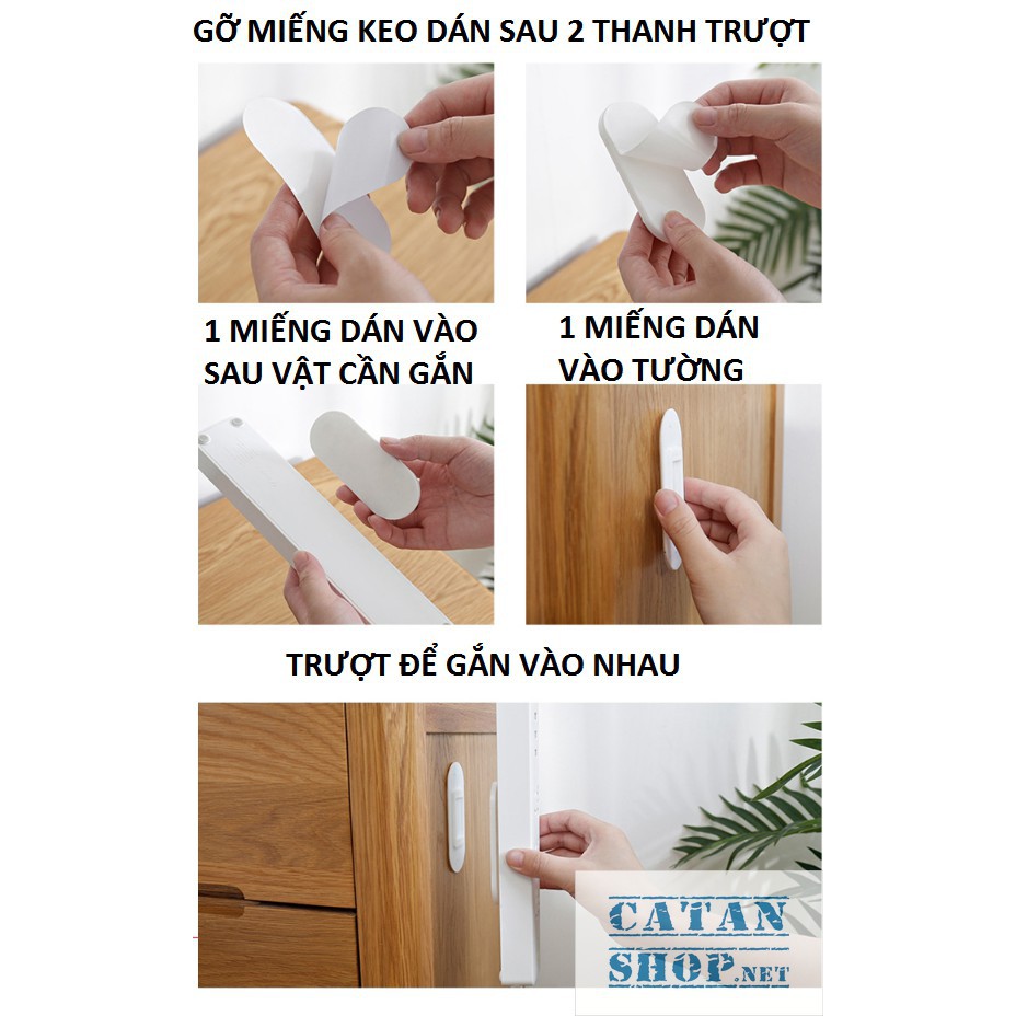 Bộ dụng cụ treo ổ cắm điện trượt chữ T siêu tiện dụng an toàn cho bé, giá đỡ các vật dụng gia đình GD234-TreoOCD-Truot