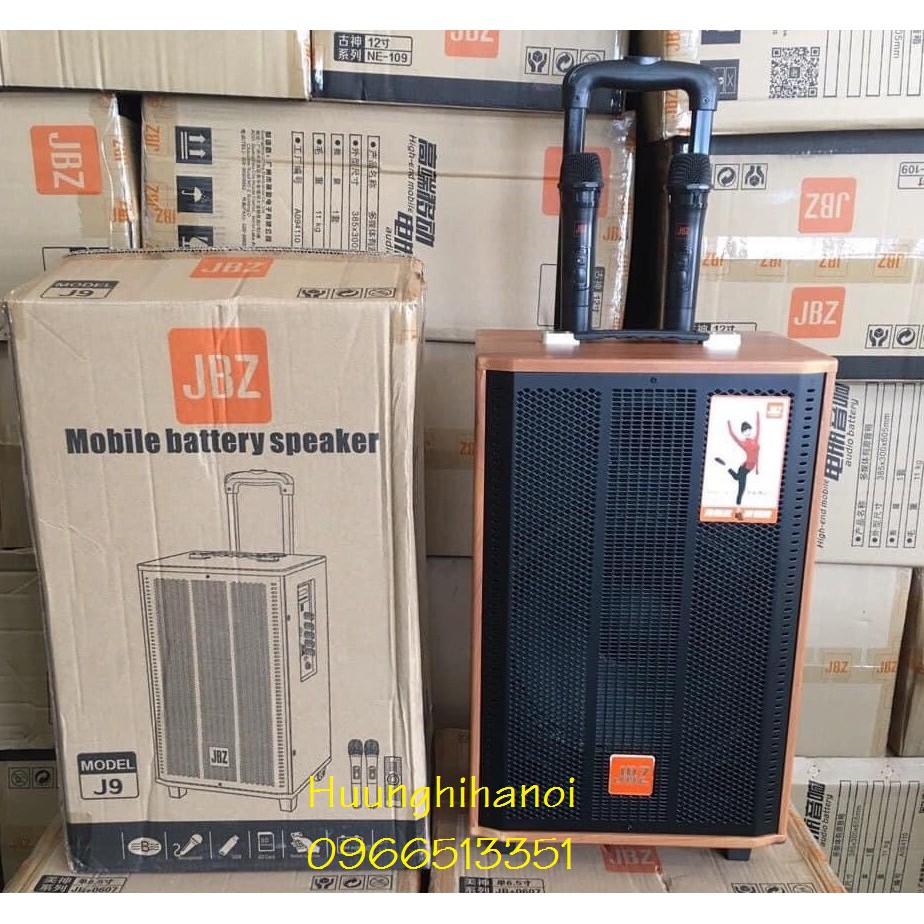 Karaoke di động, Loa karaoke bluetooth hát cực hay, giá rẻ chính hãng JBZ  kèm micro không dây