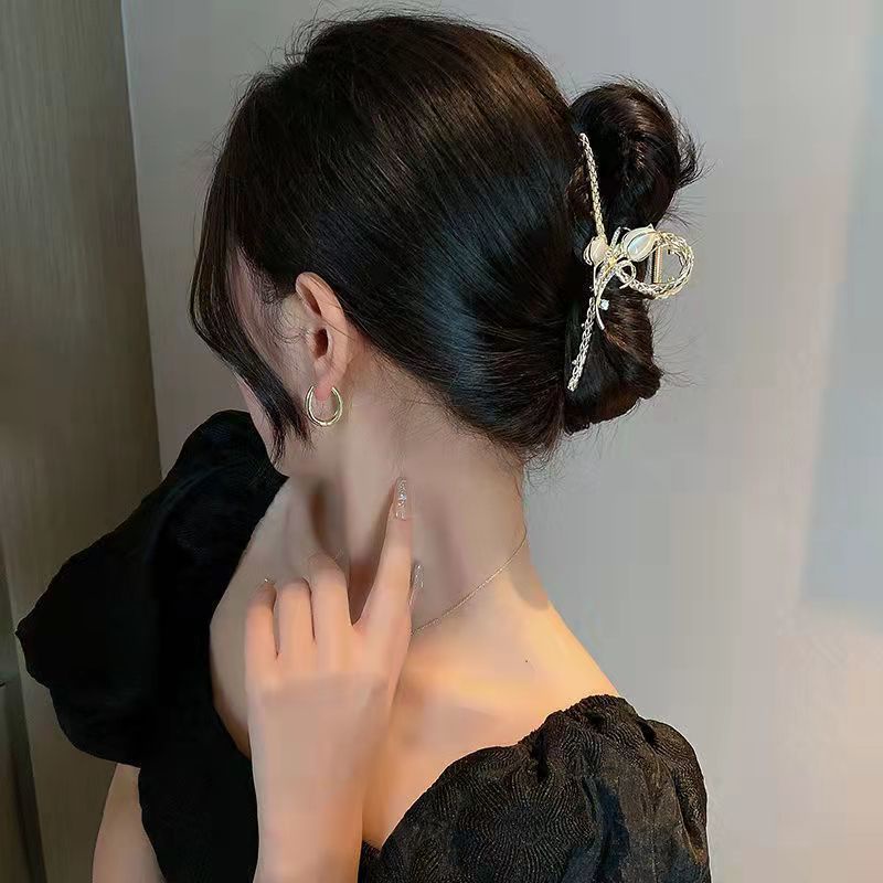 Kẹp Tóc Hình Hoa Tulip/Mèo/Cá Mập Cỡ Lớn Phong Cách Nhật Hàn Chất Lượng Cao