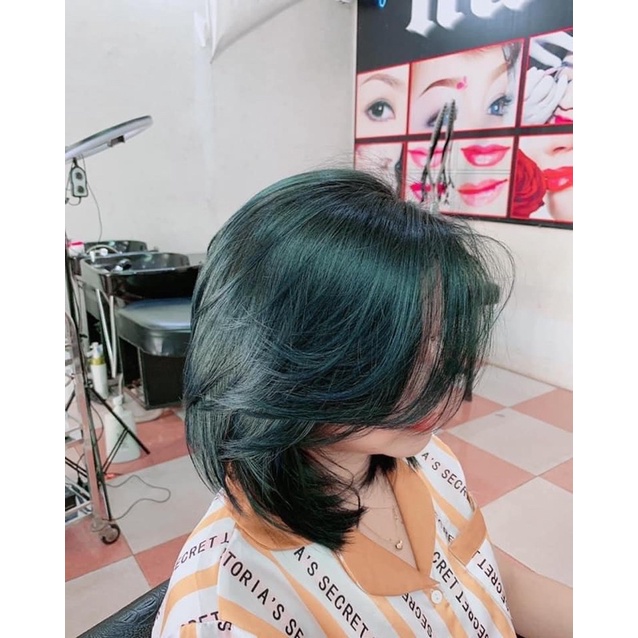 Tuýp Thuốc Nhuộm Màu Xanh Rêu Đá 44.222 Tplus Dark Green Hair Dye