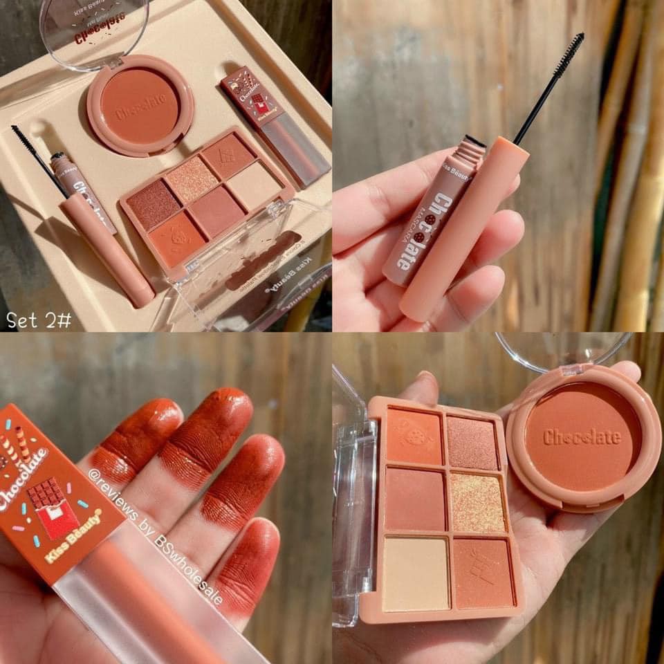 Set Makeup 4 món KISS BEAUT Chocolate | BigBuy360 - bigbuy360.vn