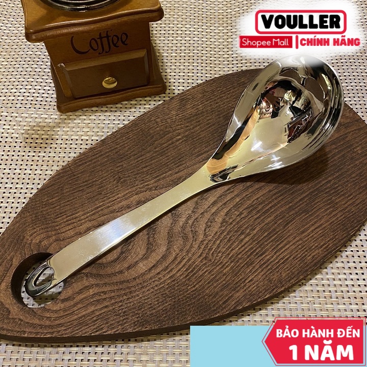 Muôi Múc Canh Vouller Stainless Steel Inox Sáng Bóng Lòng Sâu Cán Dày