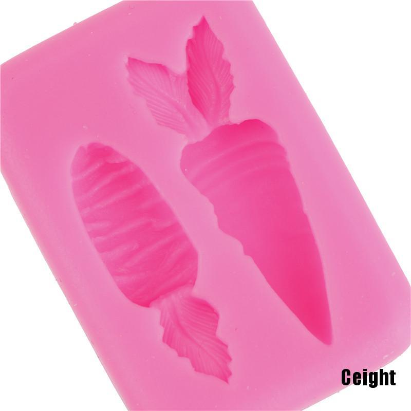 Khuôn Silicone Tạo Hình Củ Cà Rốt Trang Trí Tiện Dụng