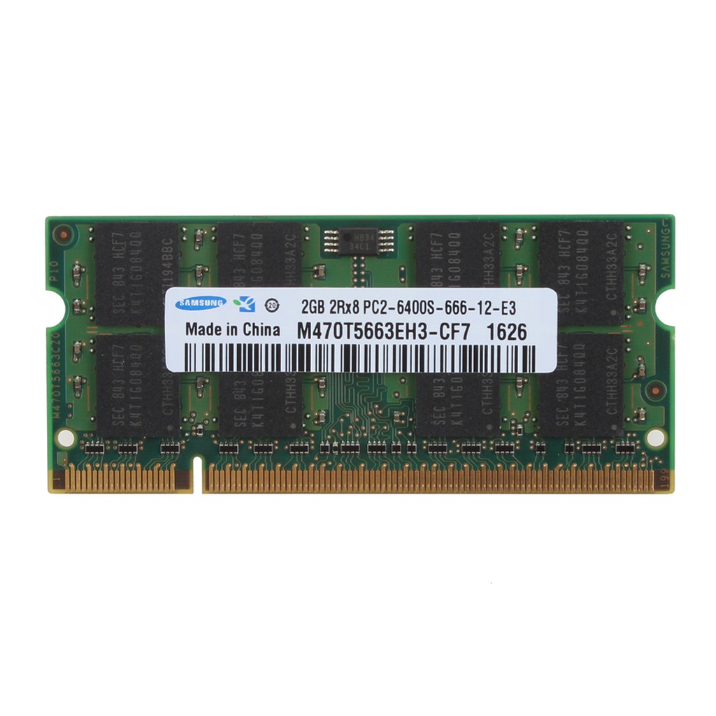 Bộ 2 Bộ Nhớ Laptop Samsung Ram 2gb Ddr2 Pc2-6400S 800mhz 200pin Sod22 | BigBuy360 - bigbuy360.vn