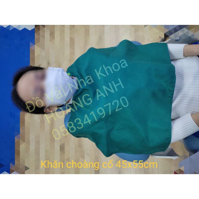 Khăn choàng cổ Nha khoa có khuy bấm