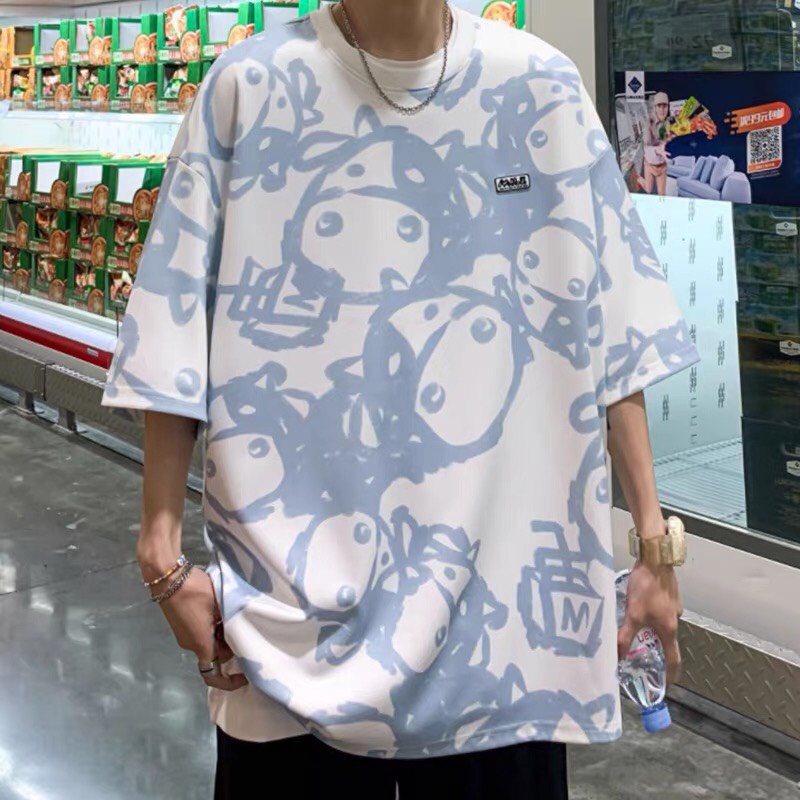 Áo Thun Cổ Tròn Tshirt Nam Nữ Unisex Chất Vải Thun Loang Hàn Quốc Style MAT181TH