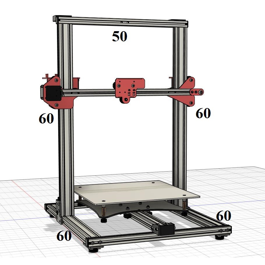5Pcs, 5 miếng nhôm trục z, x cho máy in 3d Cr-10, Cr-10 pro, Ender 3