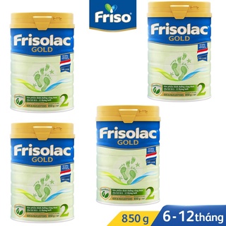 Combo 4 lon sữa frisolac gold 2 850g