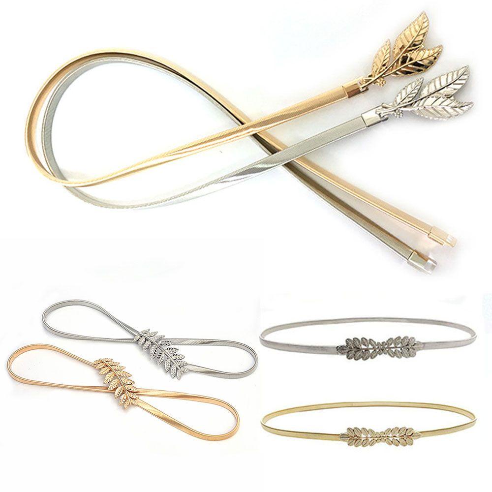 LAY Thắt Lưng Dây Xích Kim Loại Hình Chiếc Lá Có Thể Điều Chỉnh Cho Nữ