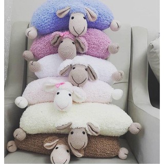 [HANDMADE] GỐI LEN HÌNH CHÚ CỪU ĐÁNG YÊU