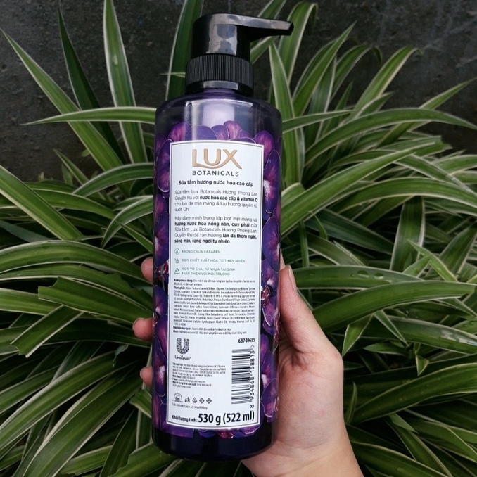 Sữa tắm nước hoa Lux Botanicals hương phong lan 530g