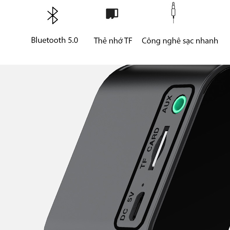 Loa bluetooth đồng hồ G10 - Đa chức năng ( kết nối Bluetooth, đồng hồ báo thức,Đo nhiệt độ,Đỡ điện thoại,Decor,...)