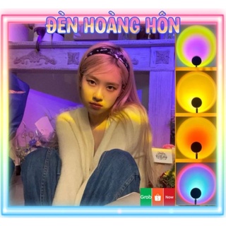 Đèn sunset , đèn rose blackpink Tiktok Hot Đèn chiếu hoàng hôn, mặt trời, cầu vồng trang trí