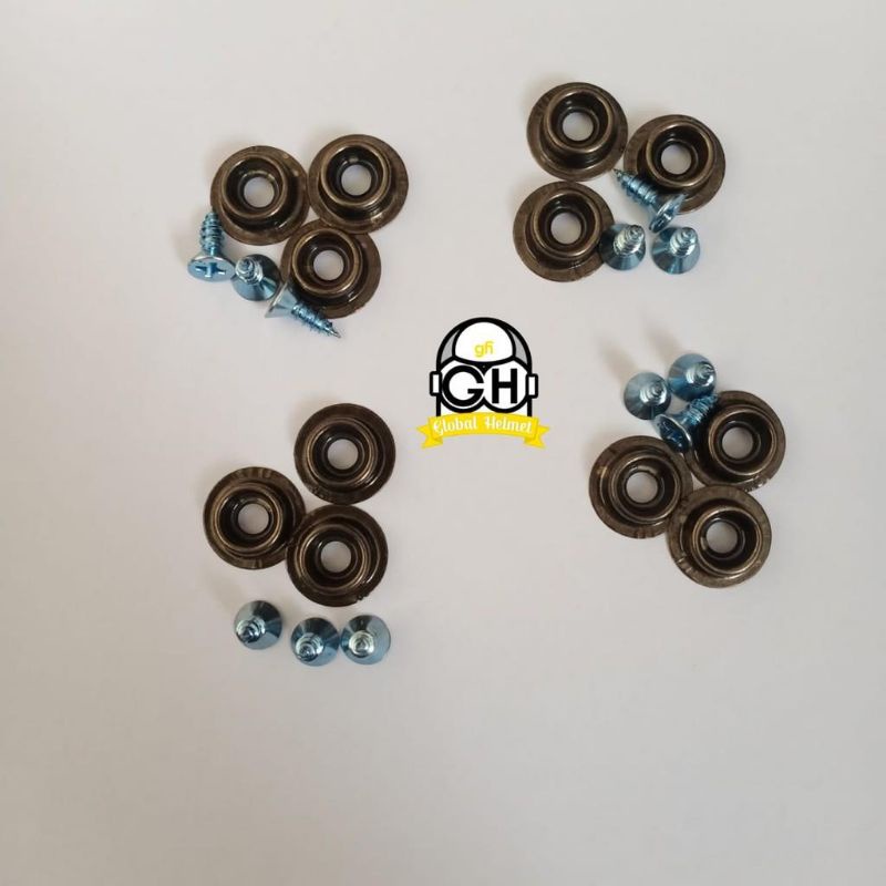 Set 1 Cặp Nút Gắn Mũ Bảo Hiểm/Mũ Bảo Hiểm Có Nút Tùy Chỉnh 3 Cặp