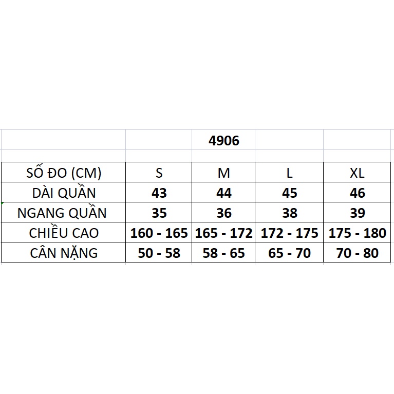 Quần short thể thao nam chất liệu thun poly 2 da co giãn, thoải mái vận động 4906
