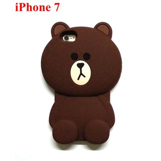 Ốp lưng dẻo hình gấu cho iPhone 6 , 6s / iPhone 6 PLUS, 6s PLUS / iPhone 7 / iPhone 7 Plus