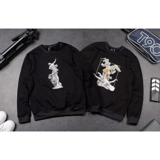 Áo nỉ in hình phục hưng siêu chất nam nữ , Áo thun nỉ dài tay unisex cao cấp thời trang