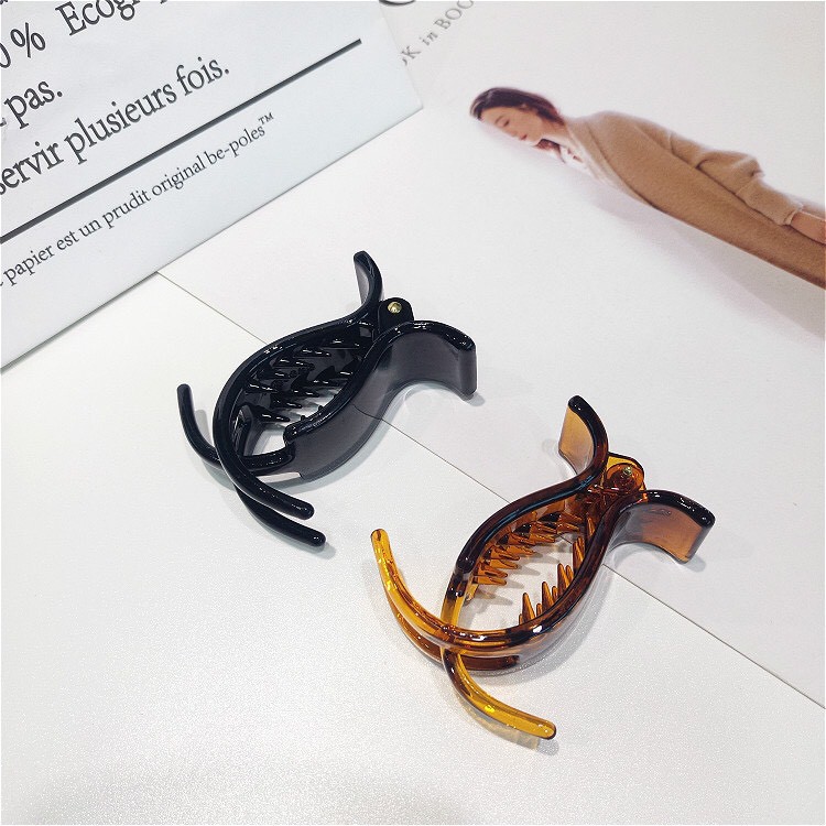 Kẹp tóc càng cua 3 răng trơn tuyển trọn loại 1 dành cho nữ DAHABOO KT07