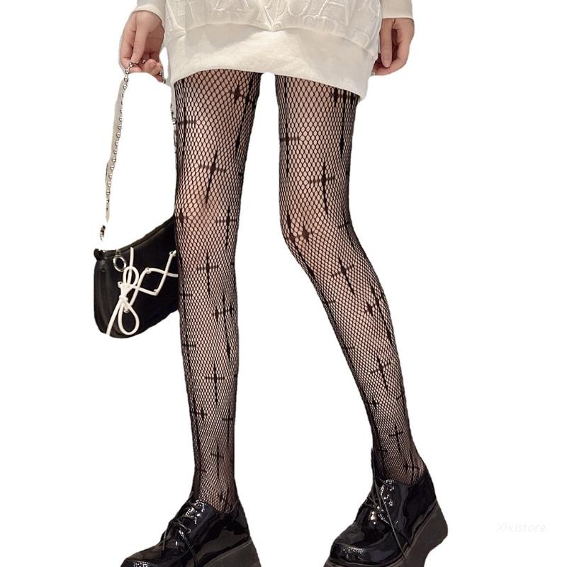 Quần tất lưới đan chéo XIXI phong cách gothic quyến rũ cho nữ